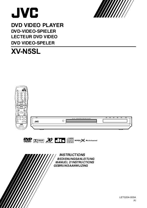 Guide utilisation JVC XV-N5  de la marque JVC