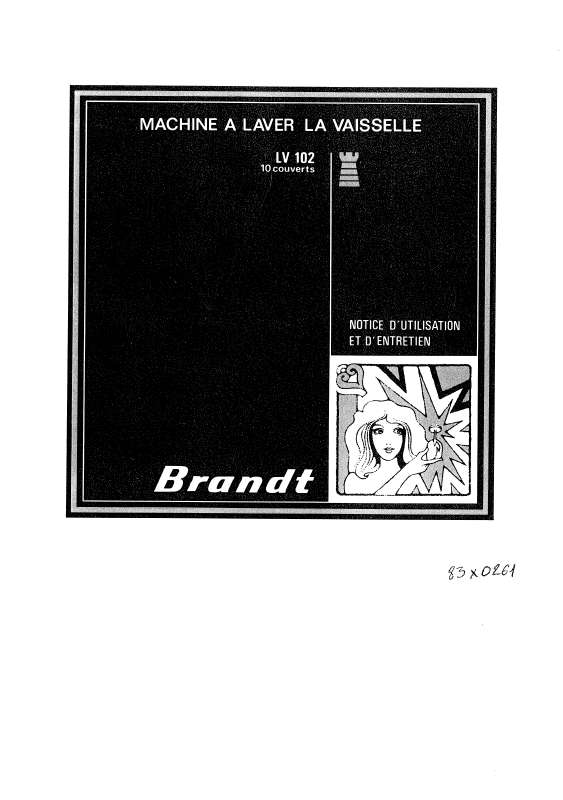 Guide utilisation BRANDT LV102D de la marque BRANDT