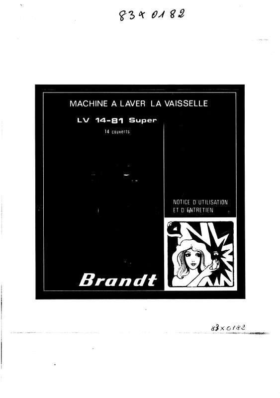 Guide utilisation BRANDT LV1481 de la marque BRANDT