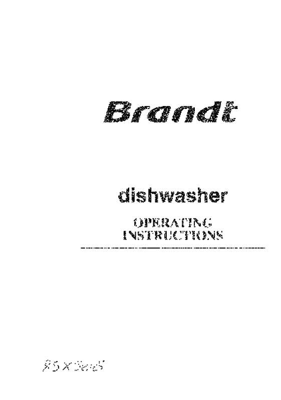 Guide utilisation BRANDT DWF791WU de la marque BRANDT