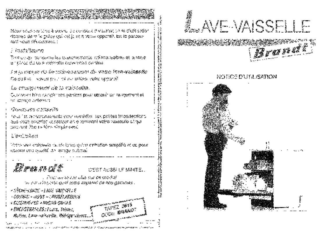 Guide utilisation BRANDT LV140B de la marque BRANDT