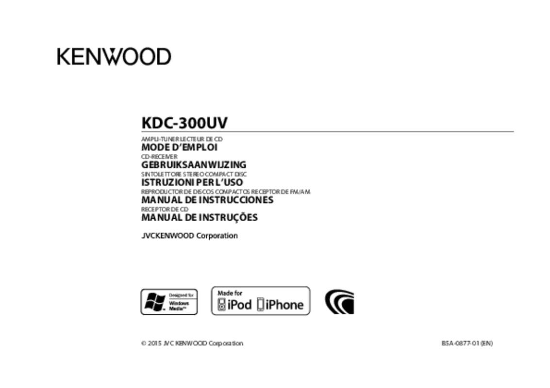 Guide utilisation KENWOOD KDC-300UV  de la marque KENWOOD