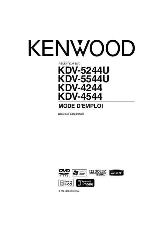 Guide utilisation KENWOOD KDV-5244U  de la marque KENWOOD