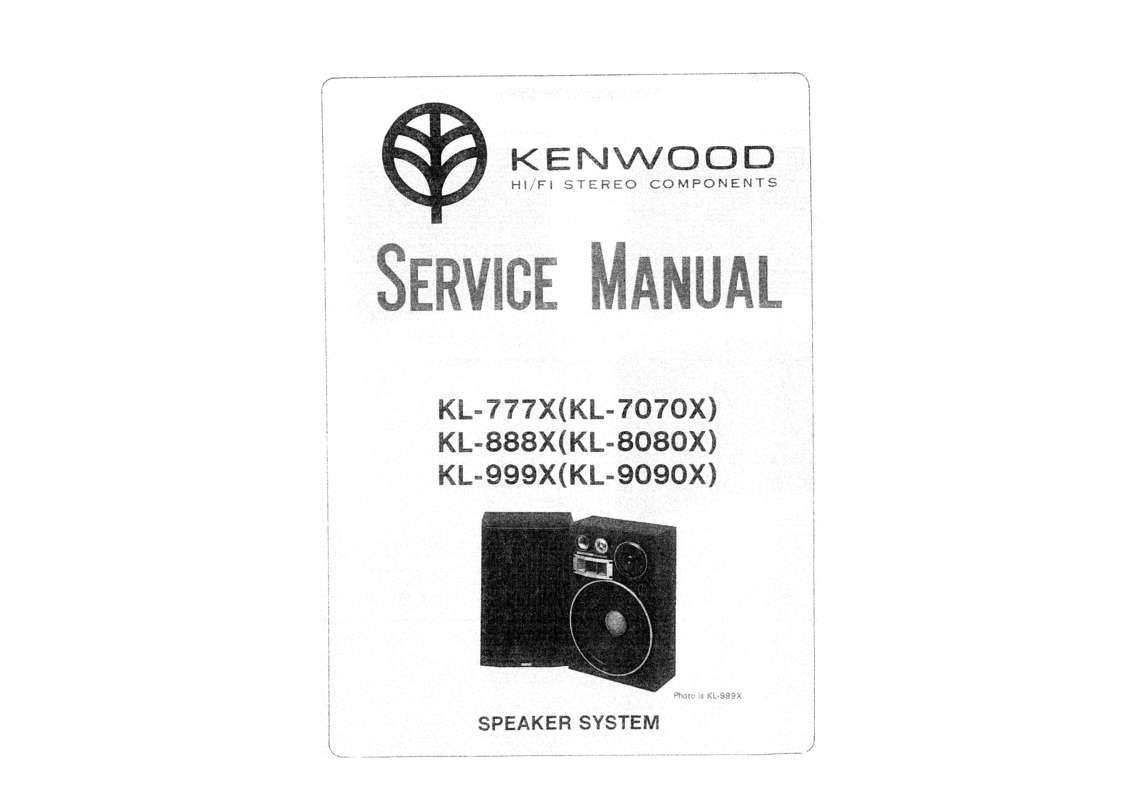 Guide utilisation KENWOOD KL-888D  de la marque KENWOOD