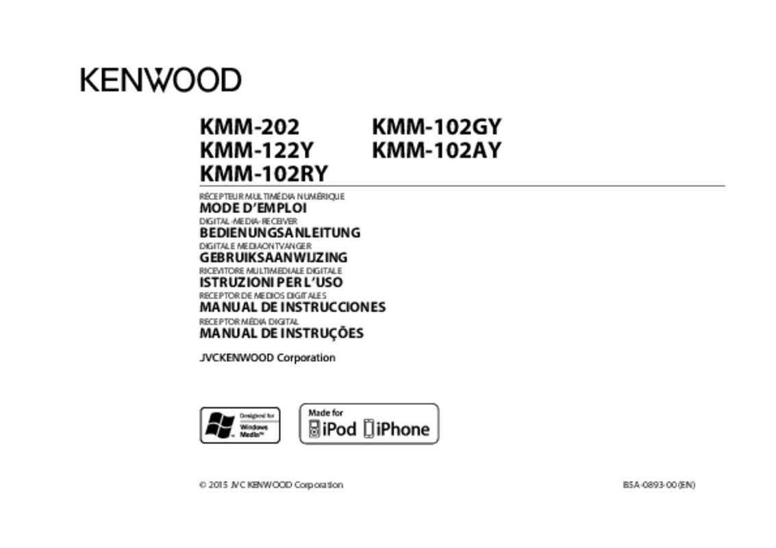 Guide utilisation KENWOOD KMM-202  de la marque KENWOOD