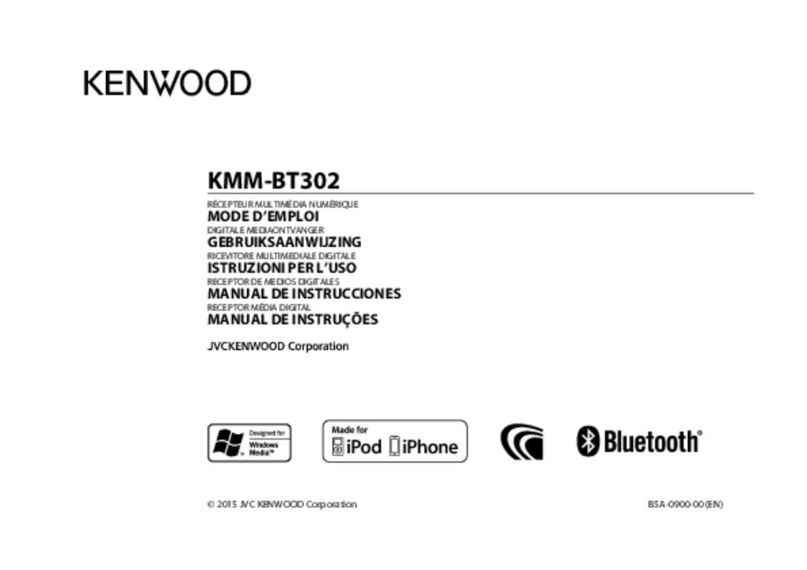 Guide utilisation KENWOOD KMM-BT302  de la marque KENWOOD