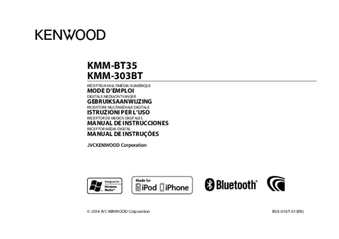 Guide utilisation KENWOOD KMM-BT35  de la marque KENWOOD