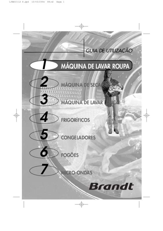 Guide utilisation BRANDT WFF0612A de la marque BRANDT