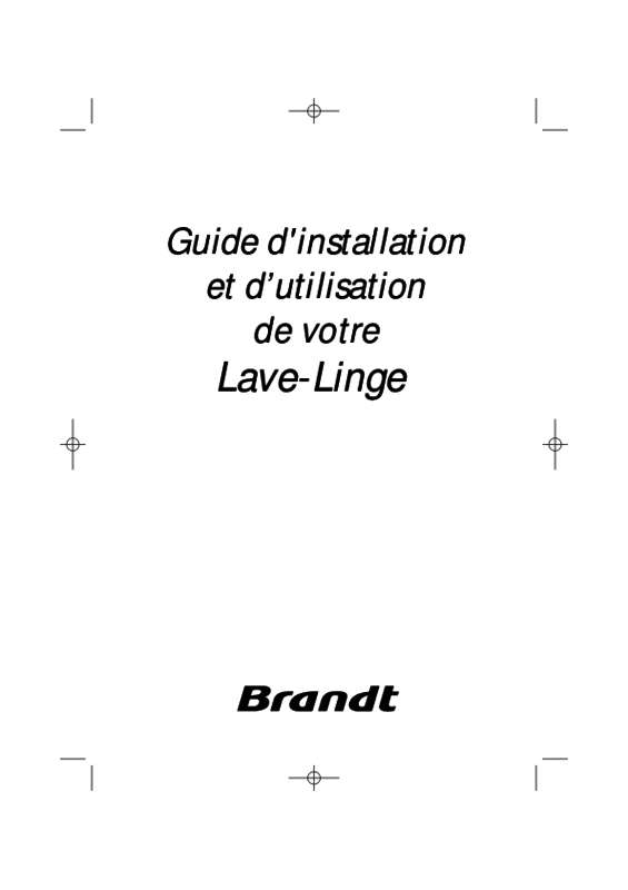 Guide utilisation BRANDT WFH1166F de la marque BRANDT