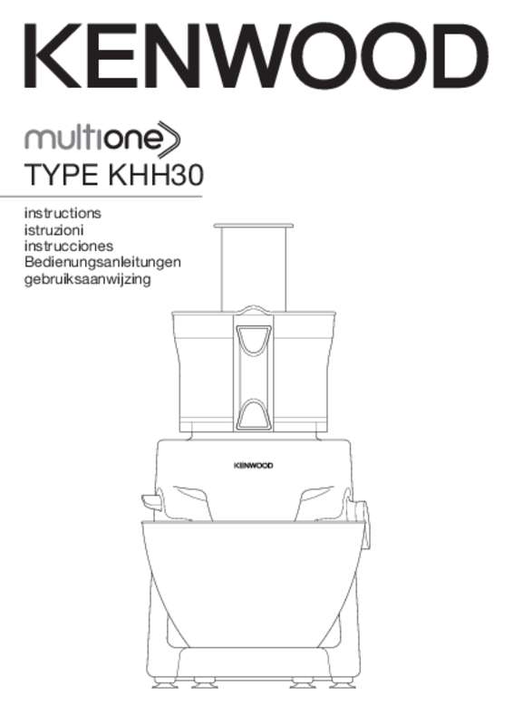 Guide utilisation KENWOOD MULTIONE KHH326WH de la marque KENWOOD
