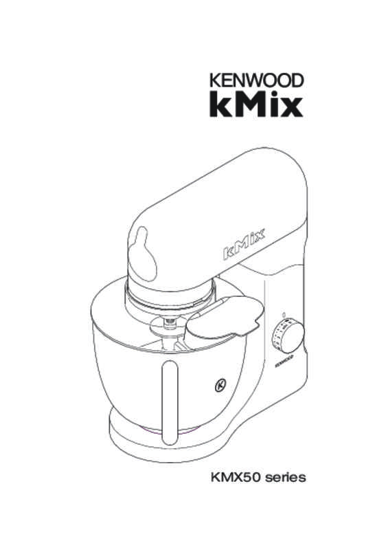 Guide utilisation KENWOOD ROBOT COMBINE KMX 50 de la marque KENWOOD