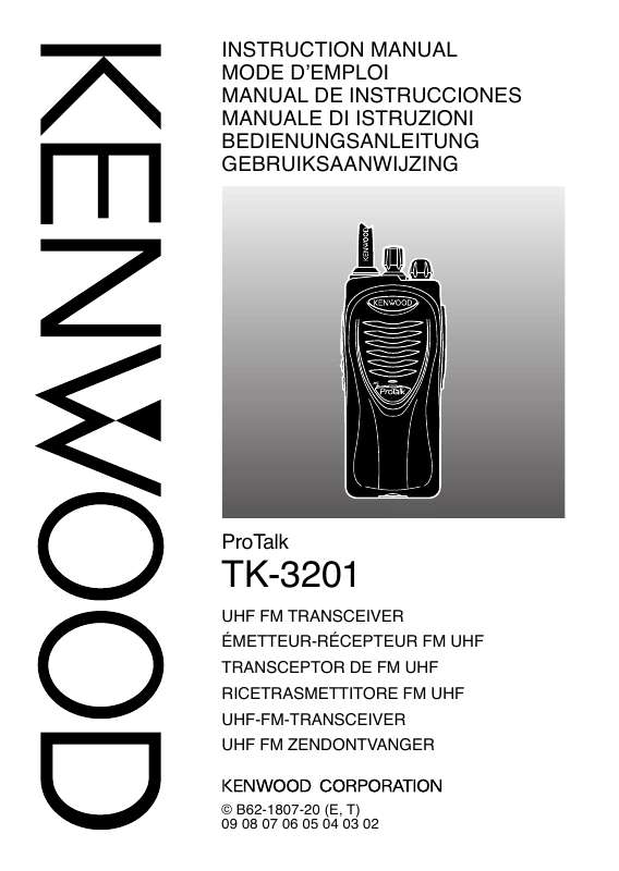 Guide utilisation KENWOOD TK-3201  de la marque KENWOOD