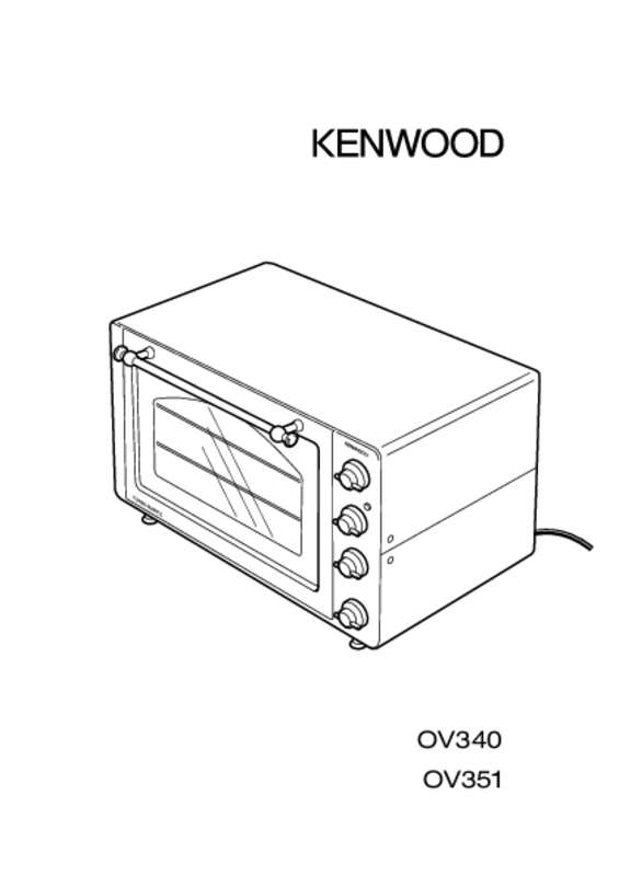 Guide utilisation KENWOOD TURBO QUARTZ OV350TP de la marque KENWOOD