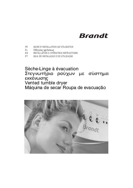 Guide utilisation BRANDT ETE6110K de la marque BRANDT