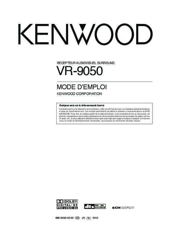 Guide utilisation KENWOOD VR-9050  de la marque KENWOOD