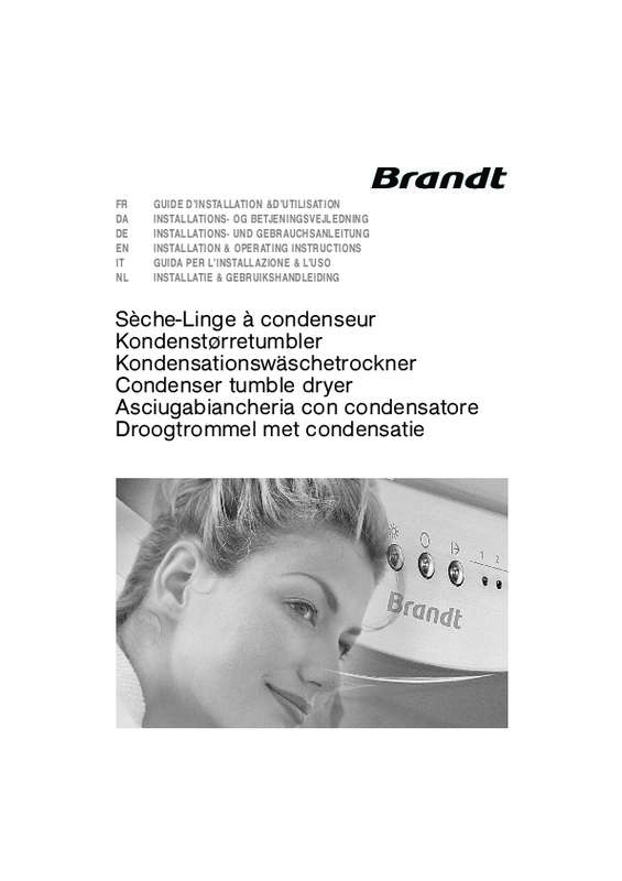 Guide utilisation BRANDT EFE500K de la marque BRANDT
