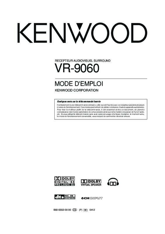 Guide utilisation KENWOOD VR-9060  de la marque KENWOOD