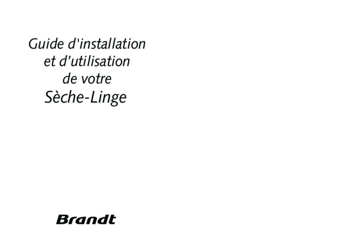Guide utilisation BRANDT ETE754F de la marque BRANDT