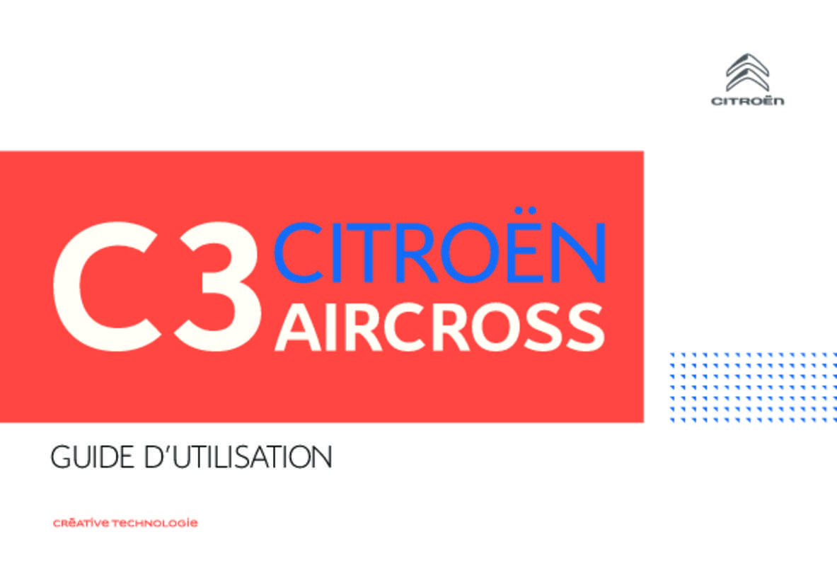 Guide utilisation CITROEN C3 AIRCROSS  de la marque CITROEN