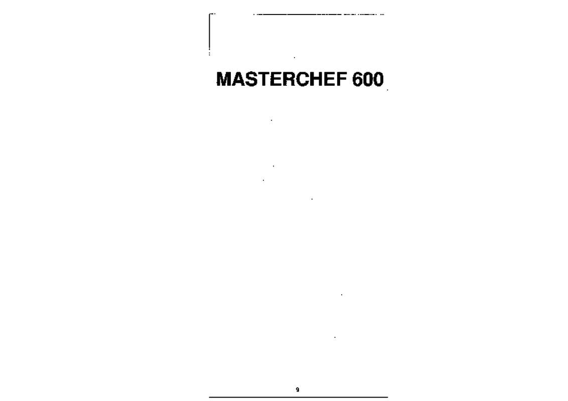 Guide utilisation MOULINEX MASTERCHEF MC600 de la marque MOULINEX