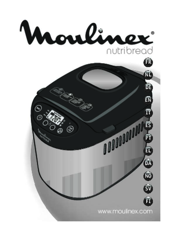 Guide utilisation MOULINEX NUTRIBREAD OW311E10 de la marque MOULINEX