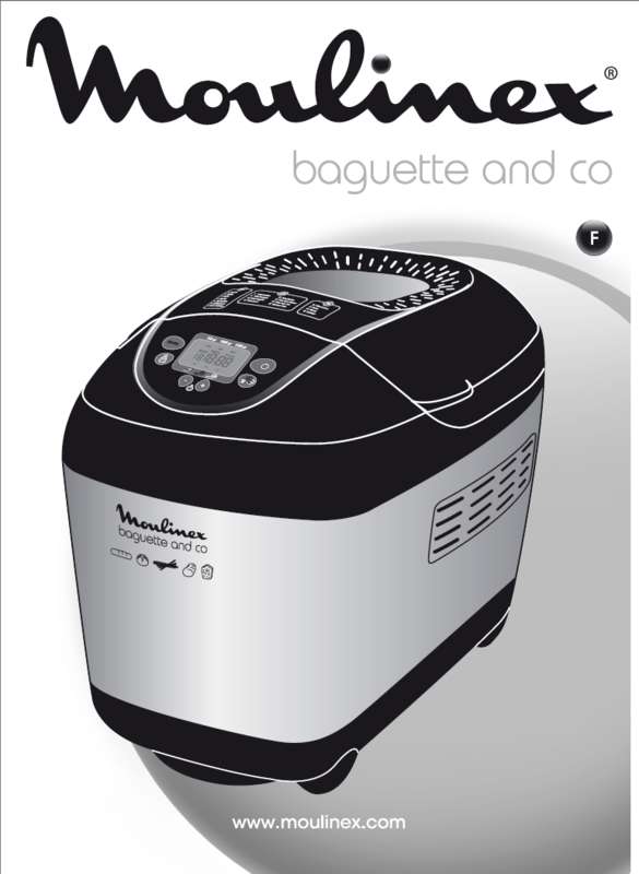 Guide utilisation MOULINEX OW6000 BAGUETTE AND CO de la marque MOULINEX