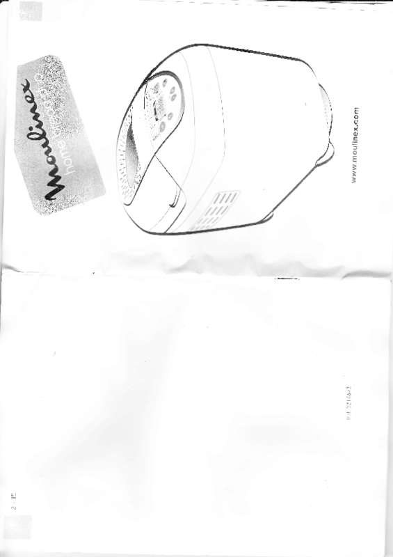 Guide utilisation MOULINEX HOME BREAD DUO de la marque MOULINEX