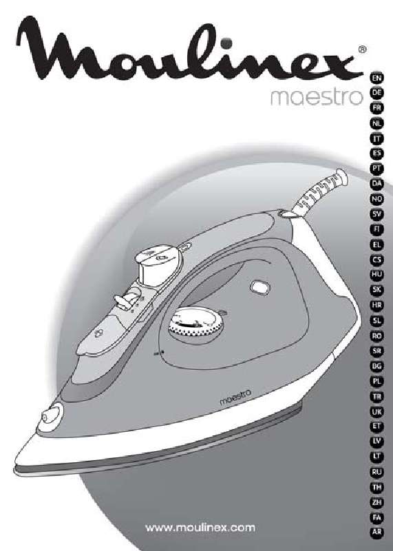 Guide utilisation MOULINEX MAESTRO 50 IM3150  de la marque MOULINEX