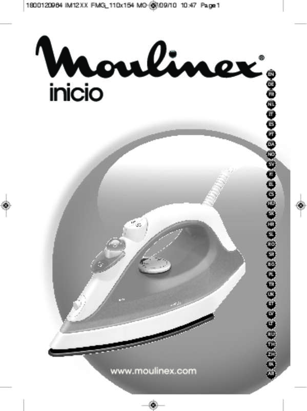Guide utilisation MOULINEX INICIO 13  de la marque MOULINEX