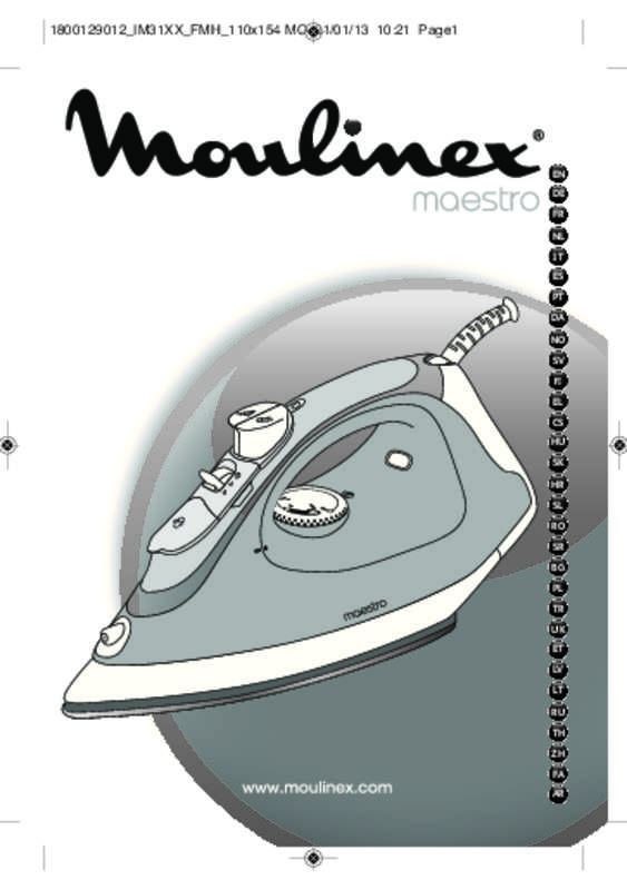 Guide utilisation MOULINEX MAESTRO 50  de la marque MOULINEX
