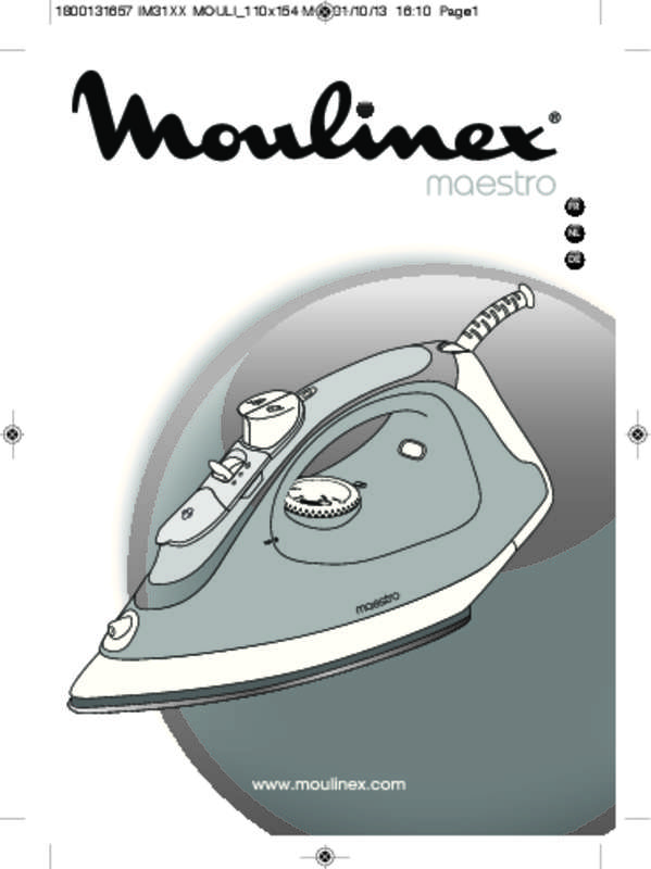 Guide utilisation MOULINEX MAESTRO 75  de la marque MOULINEX