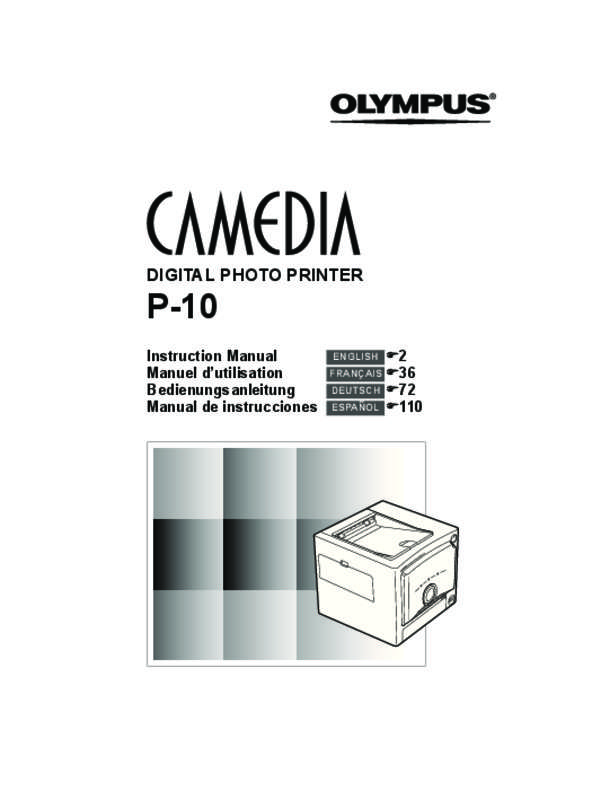 Guide utilisation OLYMPUS P-10  de la marque OLYMPUS