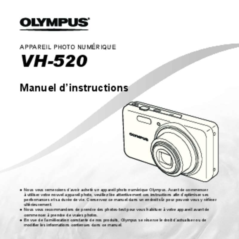 Guide utilisation OLYMPUS VH-520  de la marque OLYMPUS