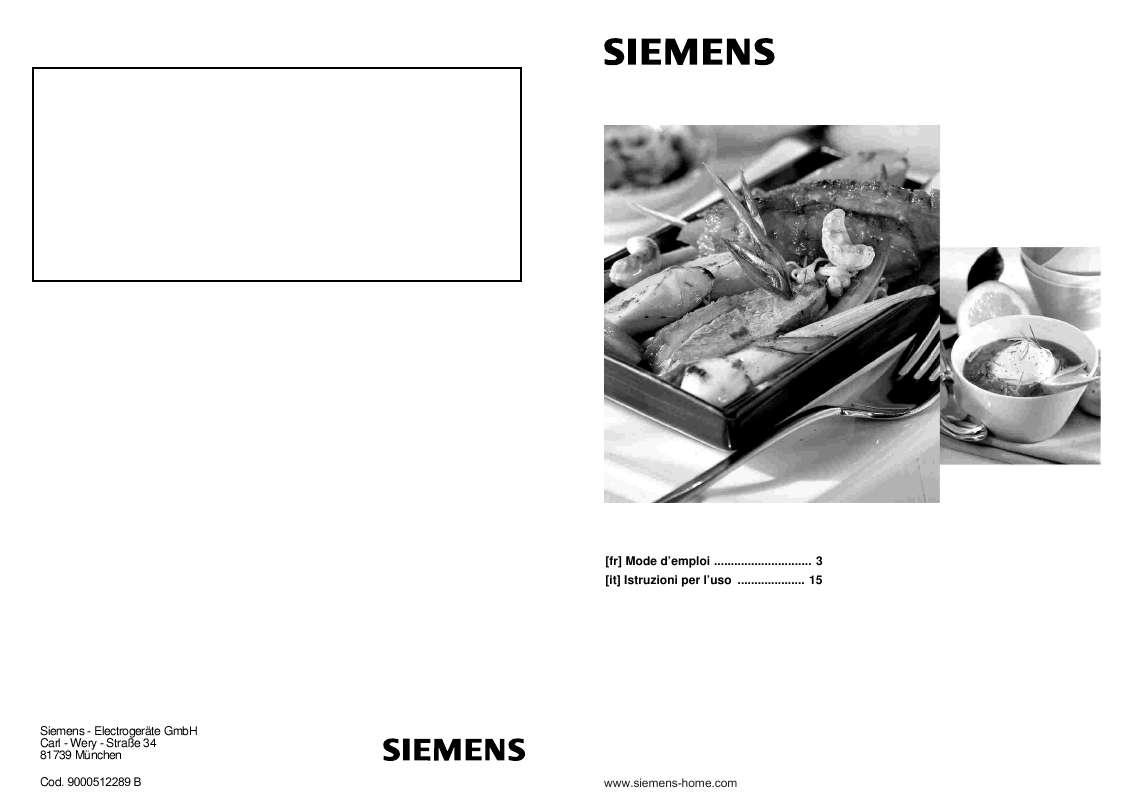 Guide utilisation SIEMENS EO616HB10E de la marque SIEMENS