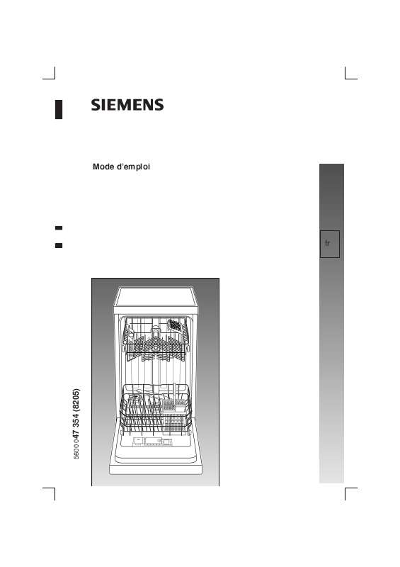Guide utilisation SIEMENS SF63A630CH de la marque SIEMENS