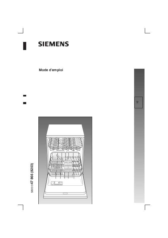 Guide utilisation SIEMENS SE24A230FF de la marque SIEMENS