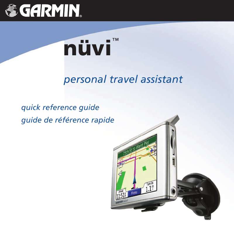Guide utilisation GARMIN NUVI  de la marque GARMIN