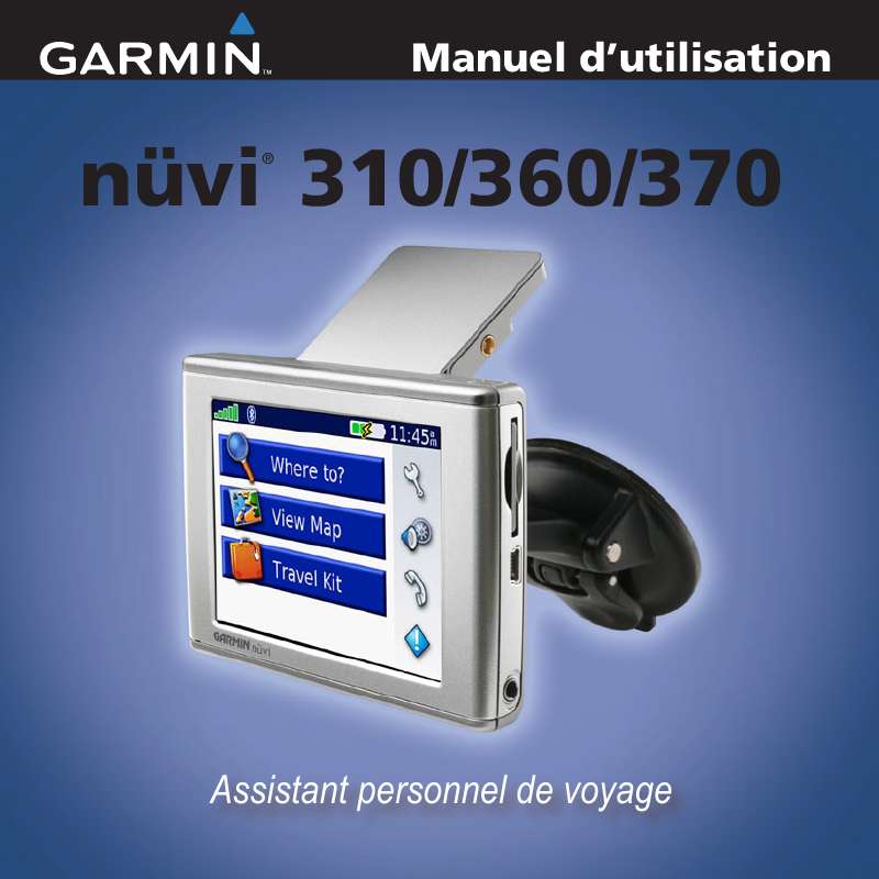 Guide utilisation GARMIN NUVI 310  de la marque GARMIN