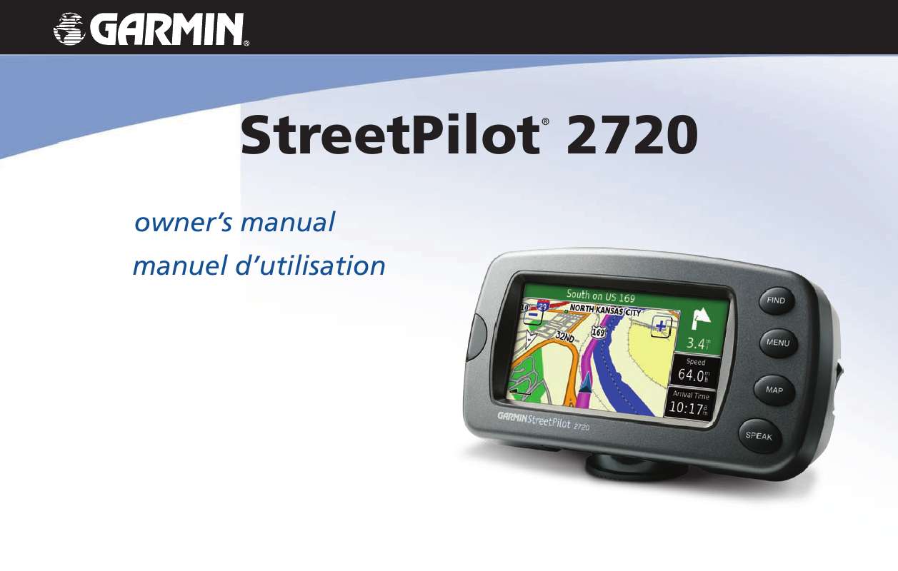 Guide utilisation GARMIN STREETPILOT C2720  de la marque GARMIN