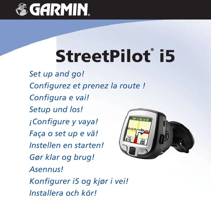 Guide utilisation GARMIN STREETPILOT I5  de la marque GARMIN