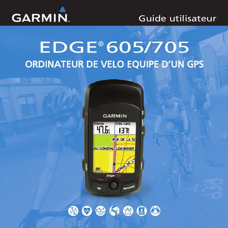 Guide utilisation GARMIN EDGE 605  de la marque GARMIN