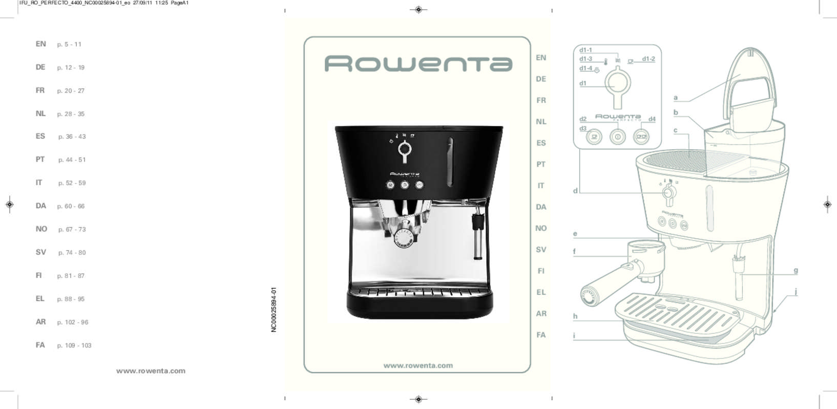 Guide utilisation ROWENTA SILVER ART de la marque ROWENTA