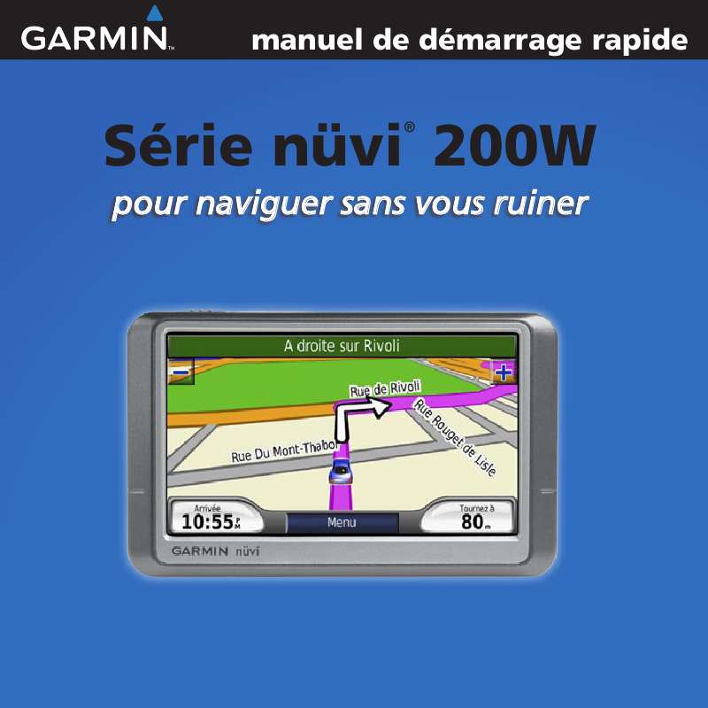 Guide utilisation GARMIN NUVI 250W  de la marque GARMIN