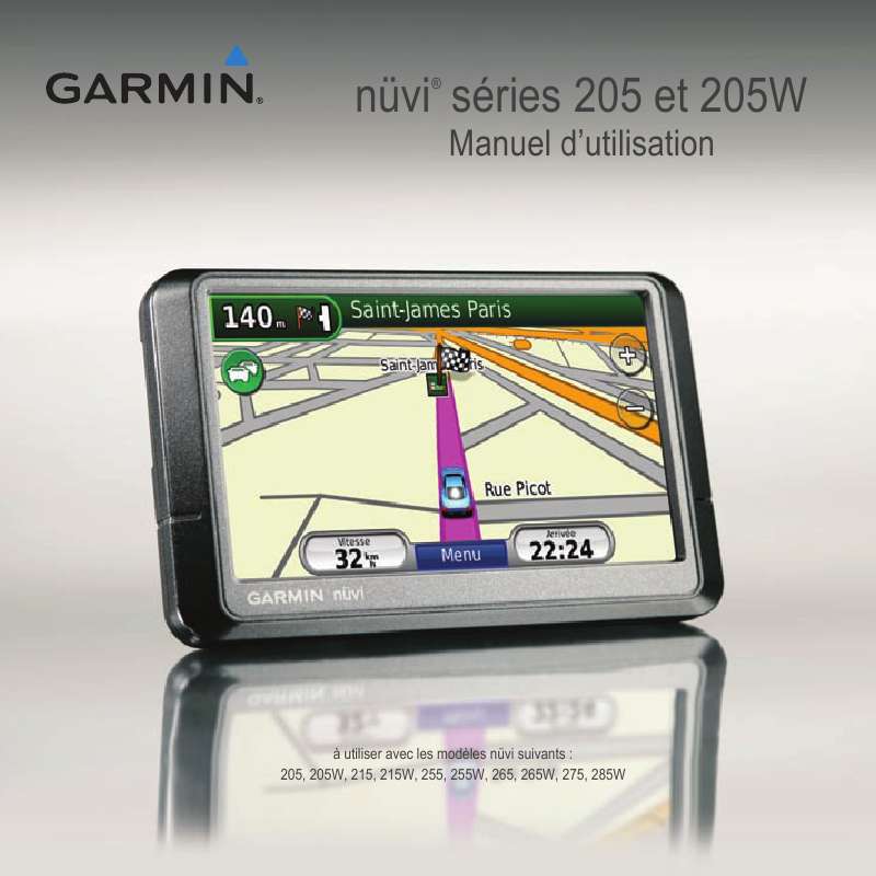 Guide utilisation GARMIN NUVI 265T  de la marque GARMIN