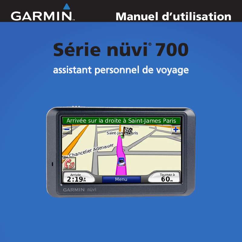 Guide utilisation GARMIN NUVI 700  de la marque GARMIN