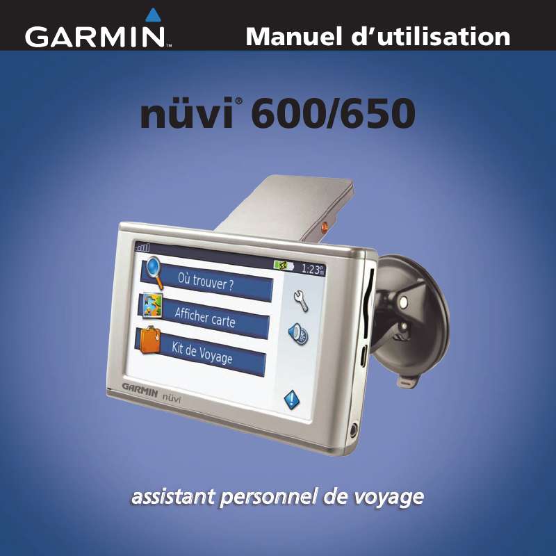 Guide utilisation GARMIN NUVI 600  de la marque GARMIN