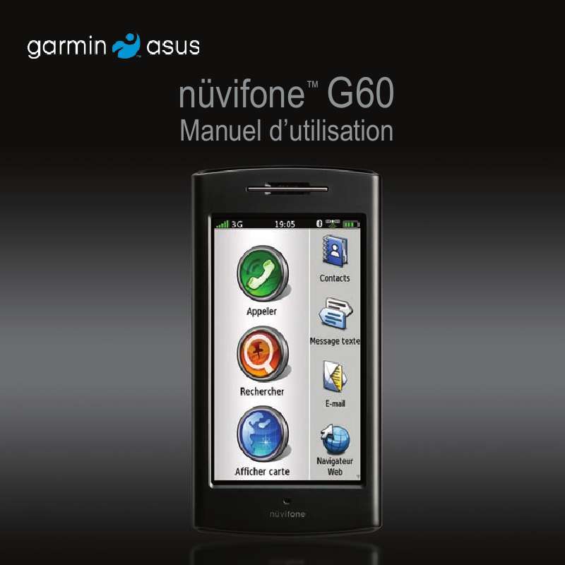 Guide utilisation GARMIN NUVIFONE G60  de la marque GARMIN