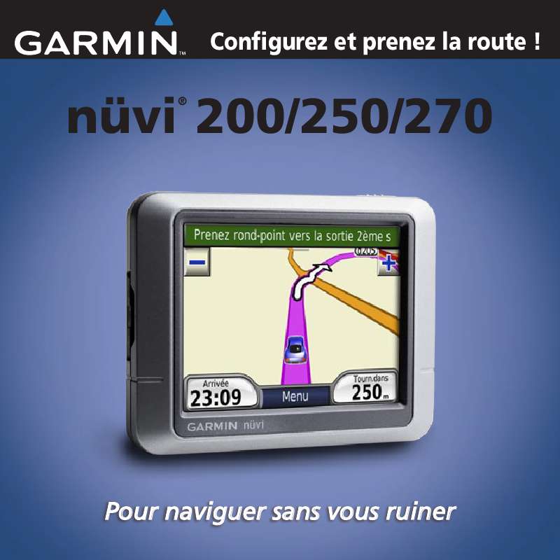 Guide utilisation GARMIN NUVI 250  de la marque GARMIN