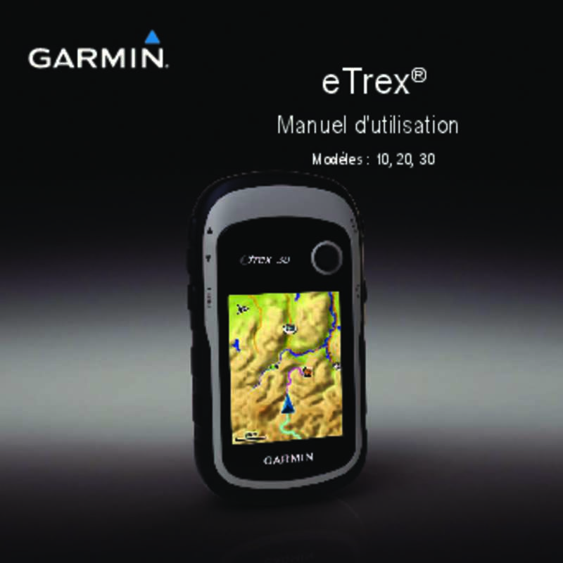 Guide utilisation GARMIN ETREX 20  de la marque GARMIN