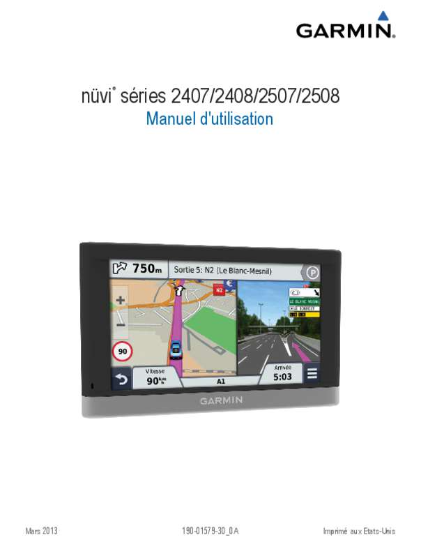 Guide utilisation GARMIN GPS NÃœVI 2567 LM  de la marque GARMIN
